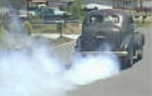 1939 Packard smoking